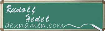 Rudolf Hedel Visitenkarte